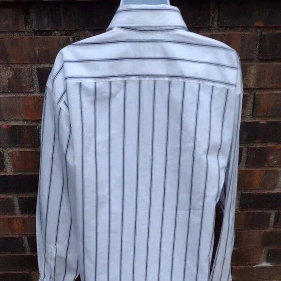 Dries Van Noten Oversized Striped Cotton Poplin Tunic Shirt NWOT - Picture 5 of 8